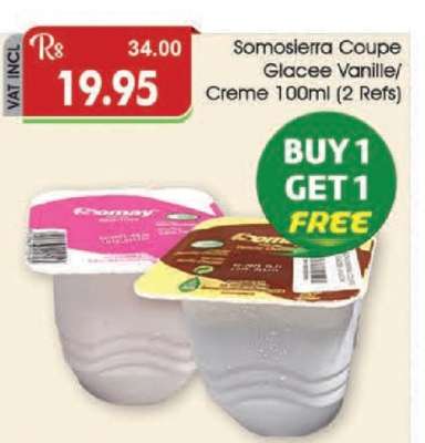 Somosierra Coupe Glacee Vanille/Creme 100ml (2 Refs)