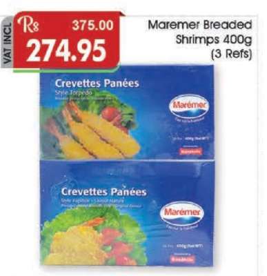 Maremer Breaded Shrimps 400g (3 Refs)