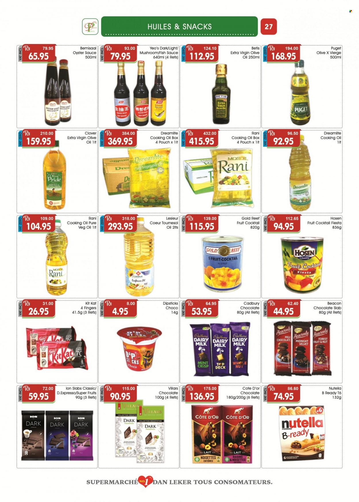 <magasin> - <du DD/MM/YYYY au DD/MM/YYYY> - Produits soldés - ,<products from flyers>. Page 27. 