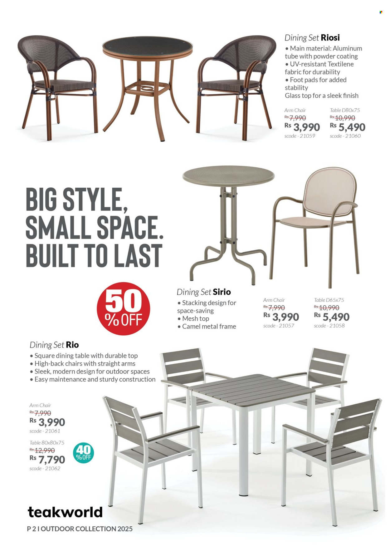 Catalogue Teak World. Page 1