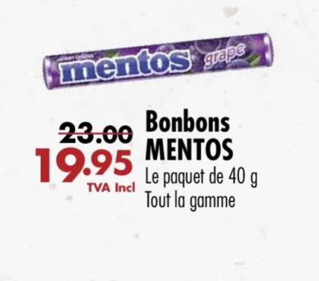 Bonbons MENTOS