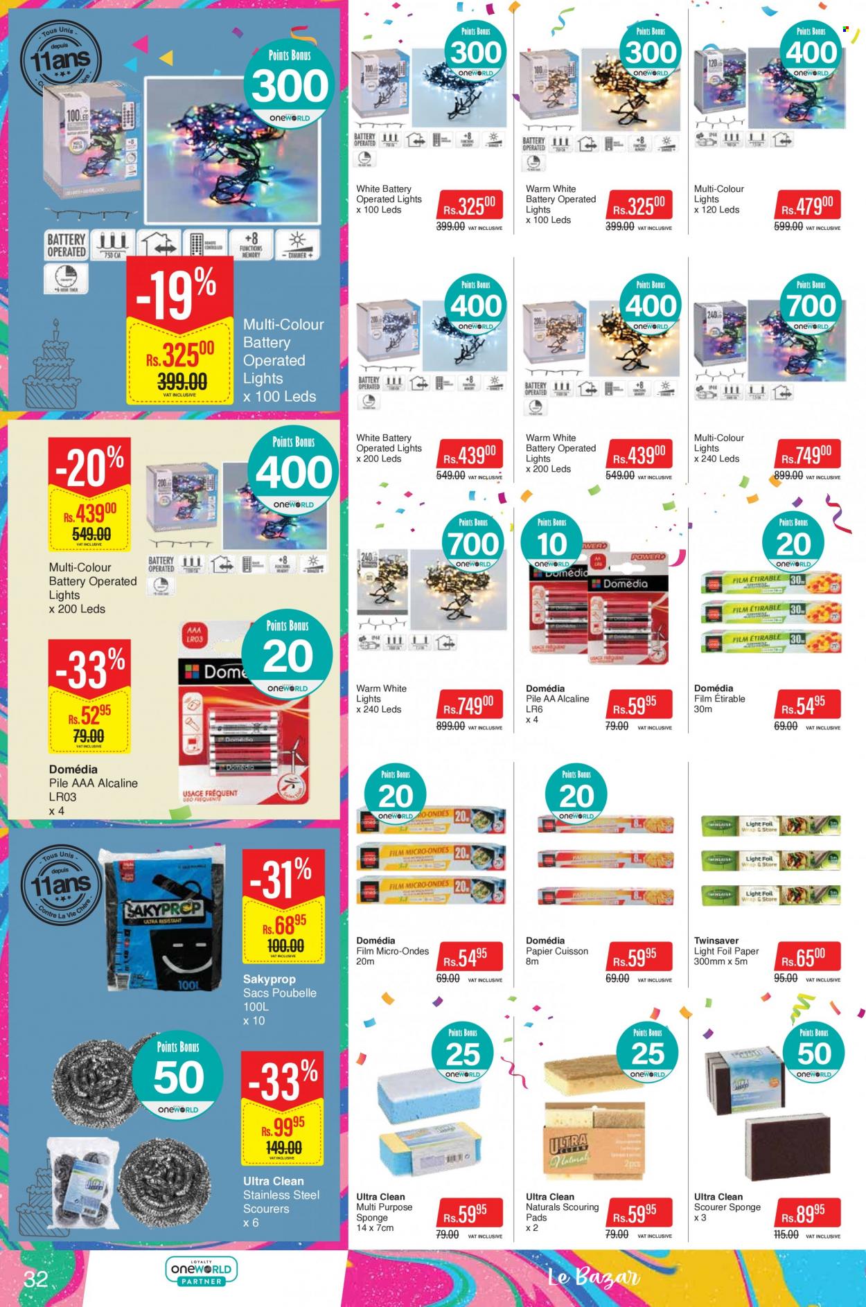 <magasin> - <du DD/MM/YYYY au DD/MM/YYYY> - Produits soldés - ,<products from flyers>. Page 32. 