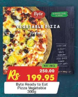 Byte Ready to Eat Pizza Vegetable