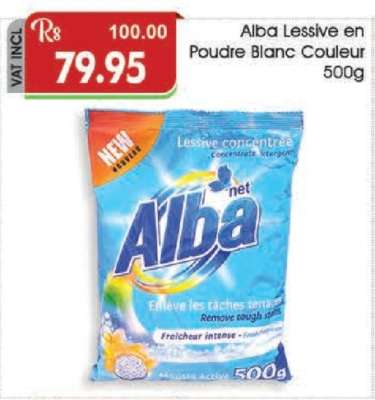 Alba Lessive En Poudre Blanc Couleur 500g