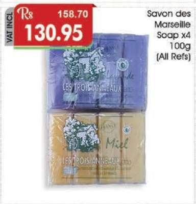 Savon des Marseille Soap x4