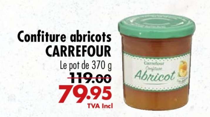Confiture abricots CARREFOUR