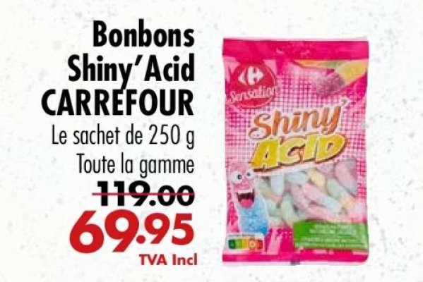 Bonbons Shiny’Acid CARREFOUR