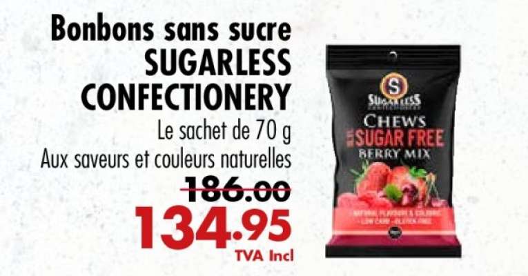 Bonbons sans sucre SUGARLESS CONFECTIONERY