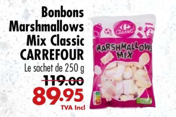 Bonbons Marshmallows Mix Classic CARREFOUR