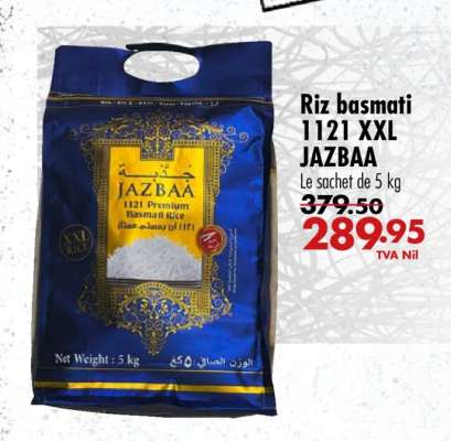 Riz basmati 1121 XXL JAZBAA