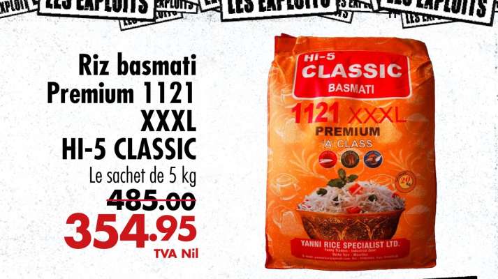 Riz basmati Premium 1121 XXXL HI 5 CLASSIC