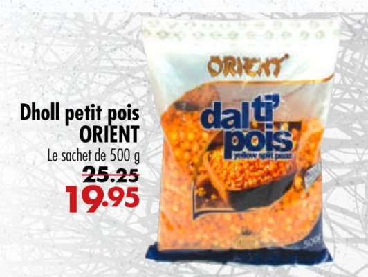Dholl petit pois ORIENT