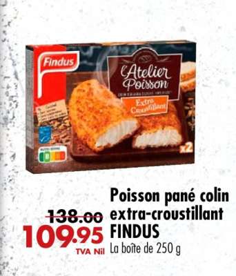 Poisson pané colin extra-croustillant FINDUS