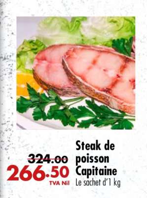 Steak de poisson Capitaine