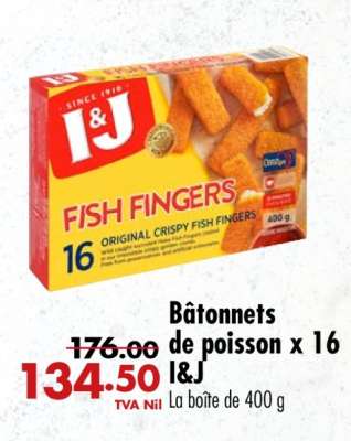 Bâtonnets de poisson x 16 I&J