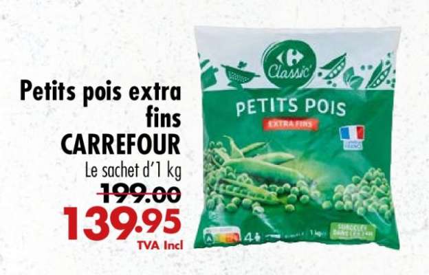 Petits pois extra-fins CARREFOUR