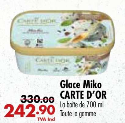Glace Miko CARTE D'OR
