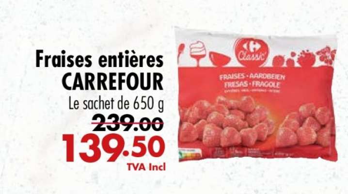 Fraises entières CARREFOUR