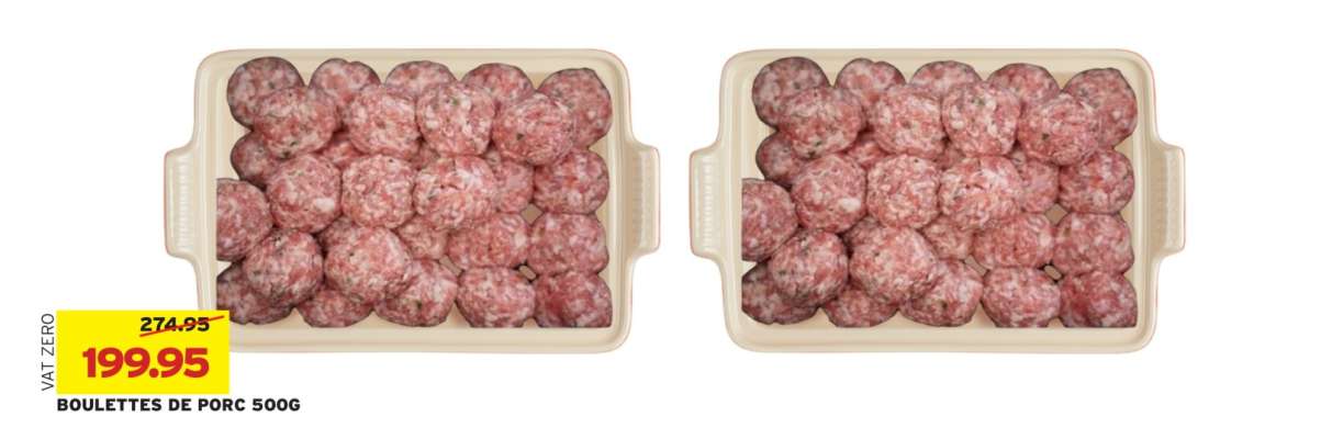 BOULETTES DE PORC 500G