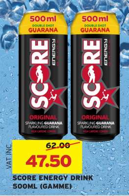 SCORE ENERGY DRINK 500ML (GAMME)