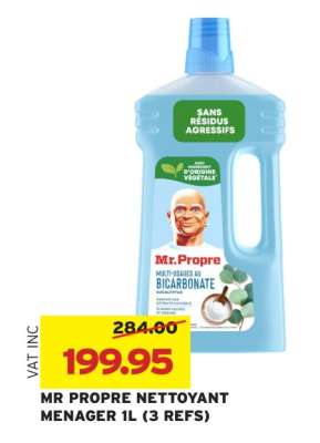MR PROPRE NETTOYANT MENAGER 1L (3 REFS)
