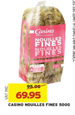 CASINO NOUILLES FINES 500G