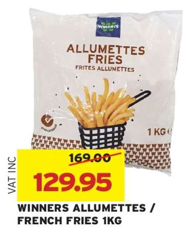 WINNERS ALLUMETTES / FRENCH FRIES 1KG