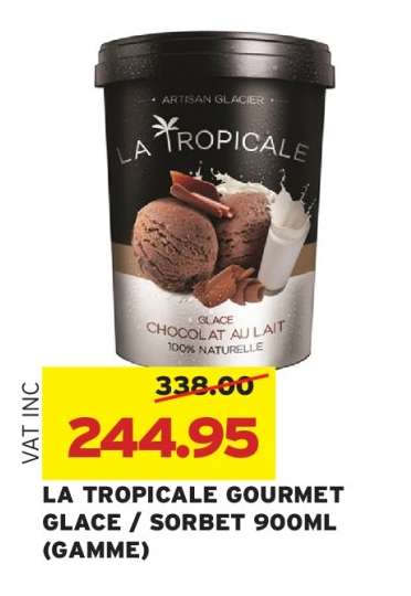 LA TROPICALE GOURMET GLACE/SORBET 900ML (GAMME)