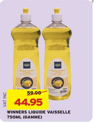 WINNERS LIQUIDE VAISSELLE 750ML (GAMME)