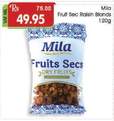 Mila Fruit Sec Raisin Blonds 120g