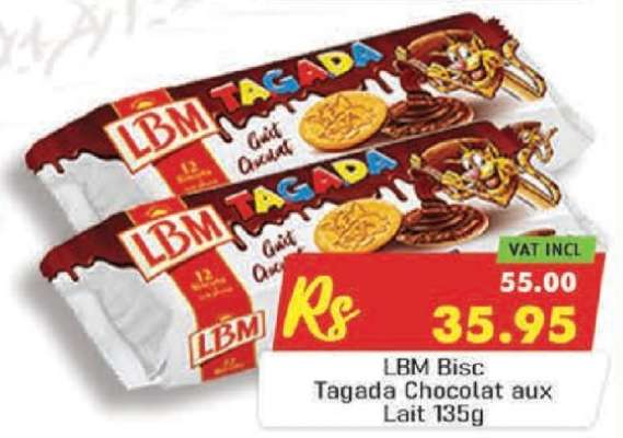LBM Bisc Tagada Chocolat Aux Lait 135g