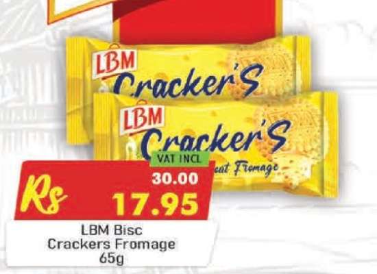 LBM Bisc Crackers Fromage 65g