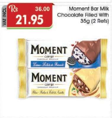 Moment Bar Milk Chocolate Filled With 35g (2 Refs)