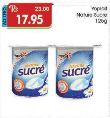 Yoplait Nature Sucre 125g