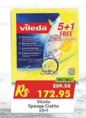 Vileda Sponge Cloths x5+1