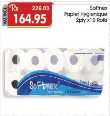 Softnex Papier Hygienique 2ply x10 Rolls