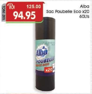Alba Sac Poubelle Eco x20 60Lts