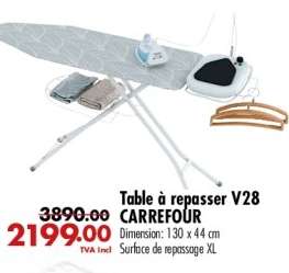 Table à repasser V28 CARREFOUR