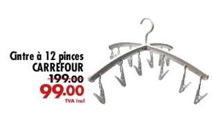 Cintre à 12 pinces CARREFOUR