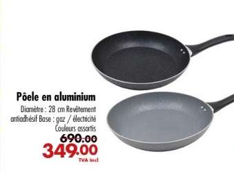 Poêle en aluminium