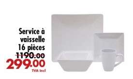 Service à vaisselle 16 pièces