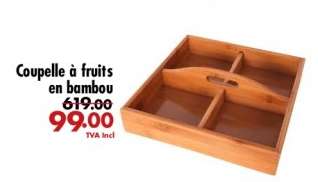Coupelle à fruits en bambou