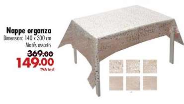 Nappe organza