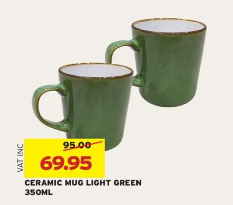 CERAMIC MUG LIGHT GREEN