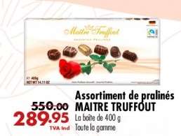 Assortiment de pralinés MAITRE TRUFFOUT