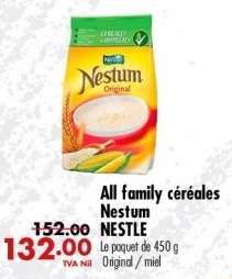 All family céréales Nestum