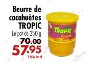 Beurre de cacahuètes TROPIC