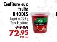 Confiture aux fruits RHODES