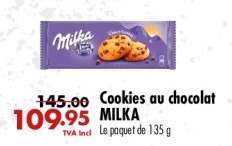 Cookies au chocolat MILKA
