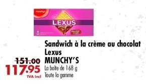 Sandwich à la crème au chocolat Lexus